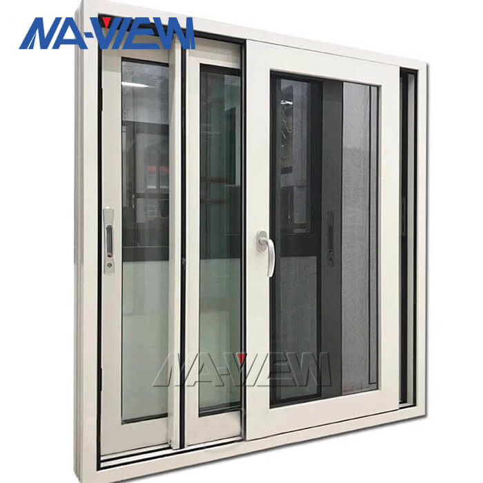 China Powder Coated Aluminium Sliding Windows Horizontal With Mosquito Net on sale
