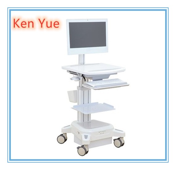 Best Integrated Moving medical computer cart Patient Check ABS Plastic wholesale
