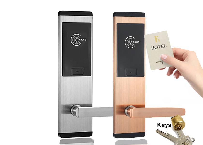 Cheap FCC Card Access Door Lock System Hotel Stainless Steel Electronic lock for sale