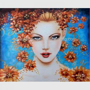 China Contemporary Figurative Oil Painting Art Female Portrait Painting Newest Style on sale