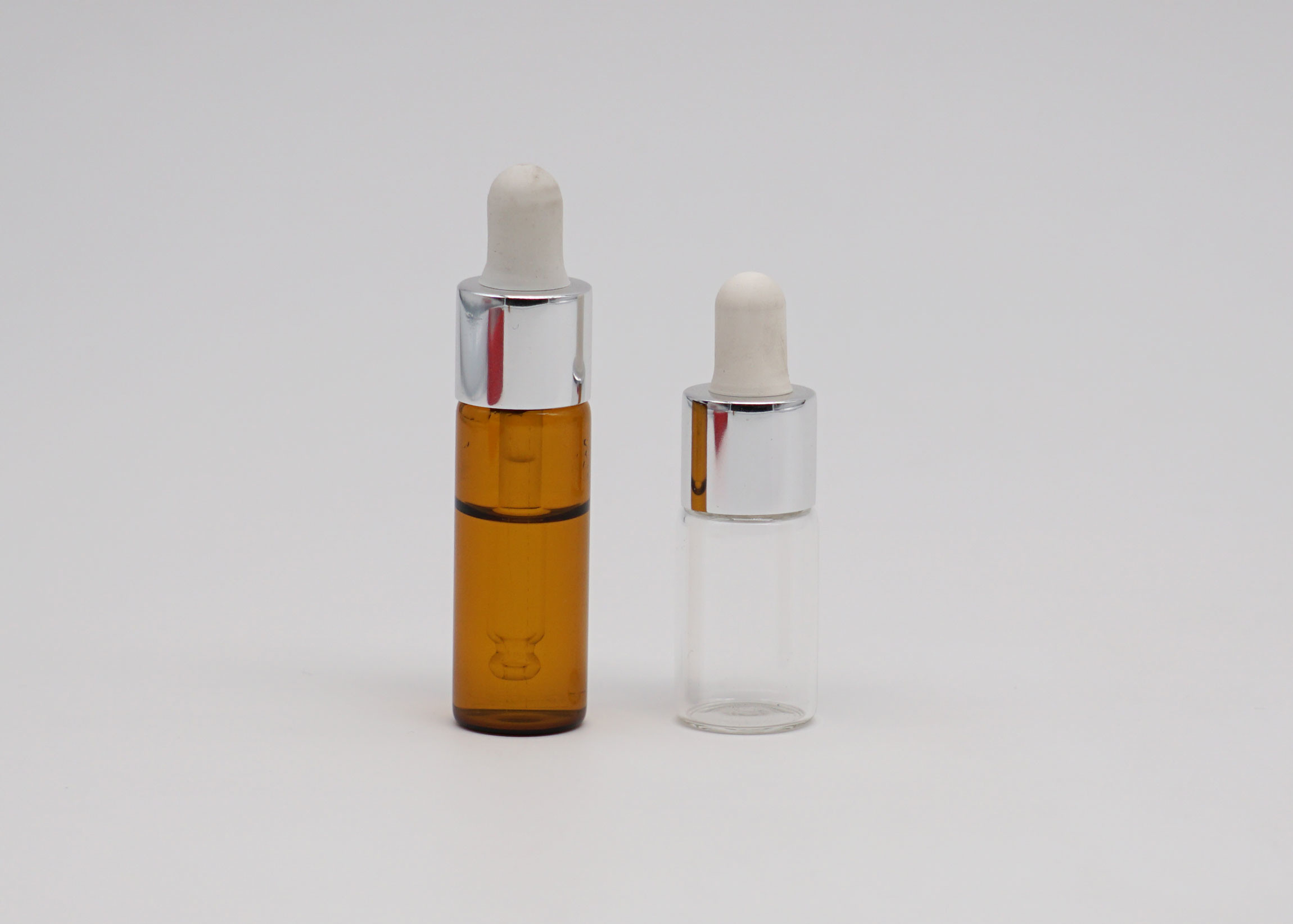 Cheap 2ml Mini Amber Glass Tincture  Essential Oil Dropper Bottle for sale