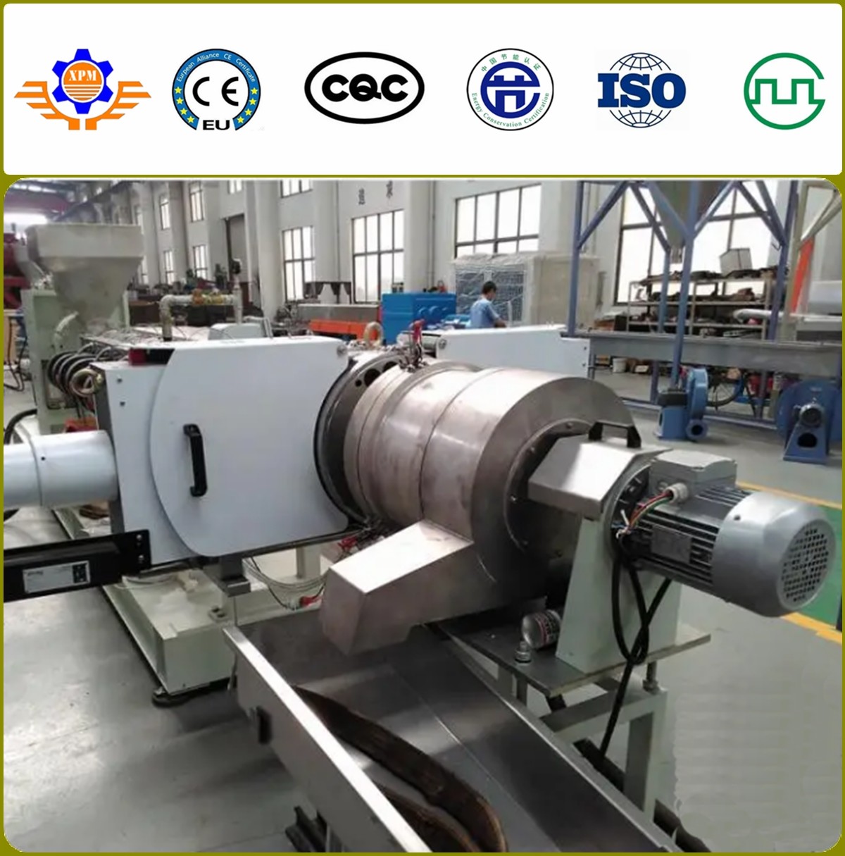 China 200 - 500kg/H PVC Pelletizing Extrusion Line PVC Pellets Machine Hot Mold Cutting on sale