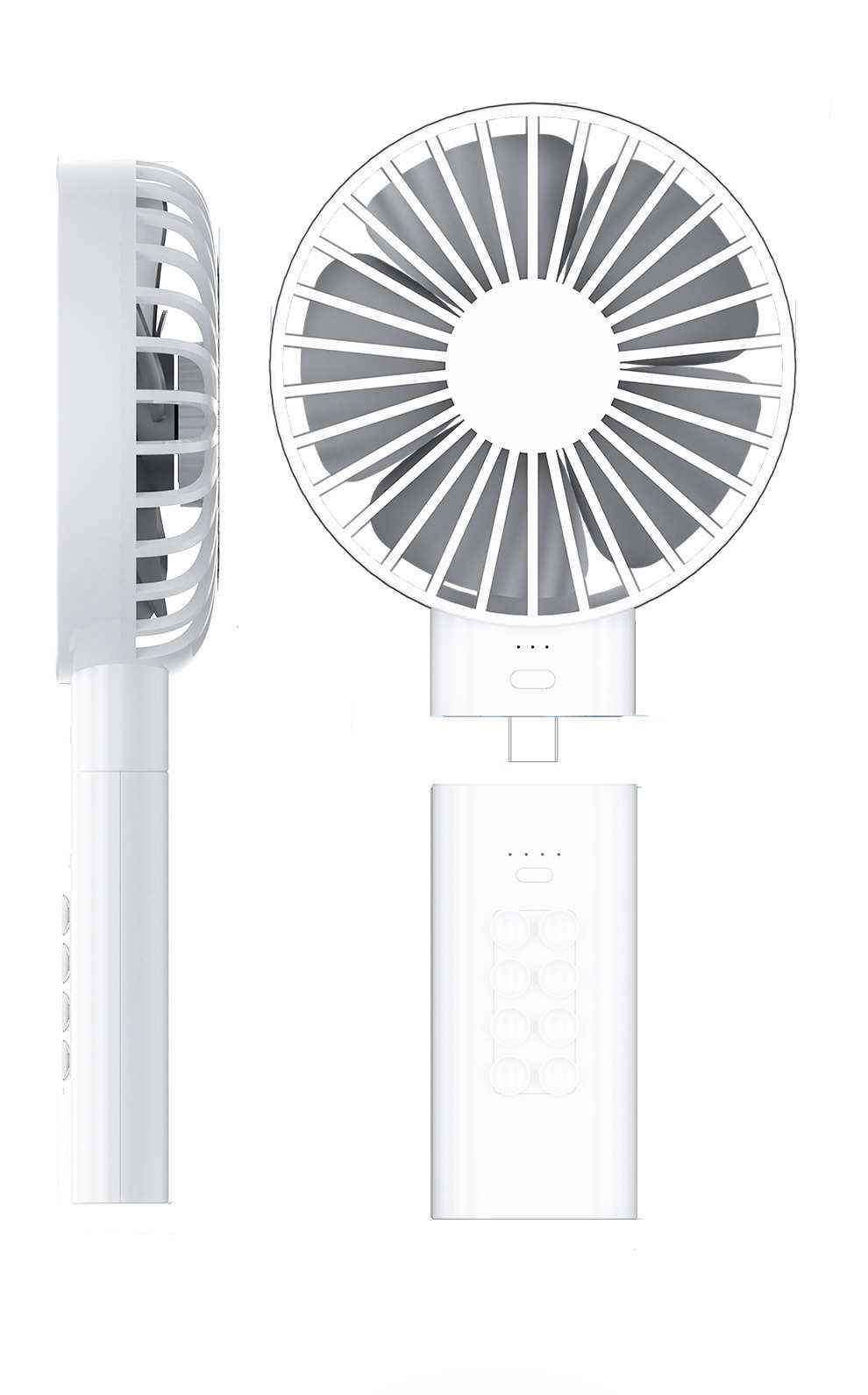China 3 Wind Speeds Mode Handheld Personal Fan Battery Operated on sale