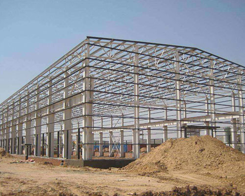 China Industrial Steel Portal Frame Building / Light Steel Construction Sandwich Panel Wall on sale