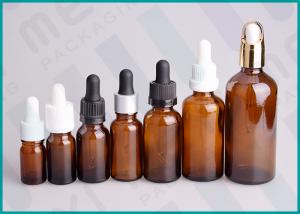 Amber Glass Dropper Bottles With Different Types Dropper / Essential Oil dropper bottle 