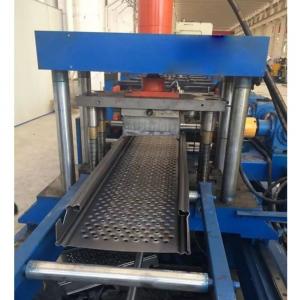 China Galvanized Steel 100-600mm Width Adjustable Cable Tray Roll Forming Machine With Perforated Holes on sale