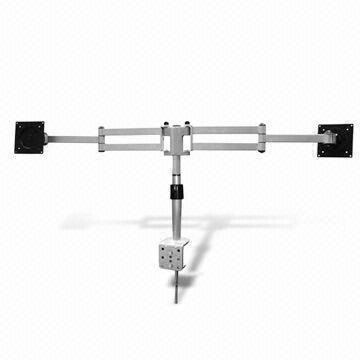Cheap Dual Monitor LCD Desk Mount/Table Arm with C-clamp Mounting/Articulating Arms for 10kg Monitors for sale