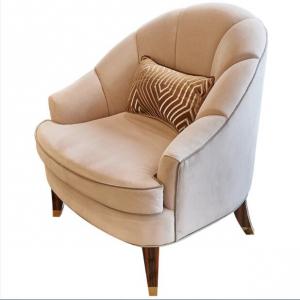 Best Fabric Upholstery Living Room Couches , Wooden Hotel Lounge Chair High End wholesale