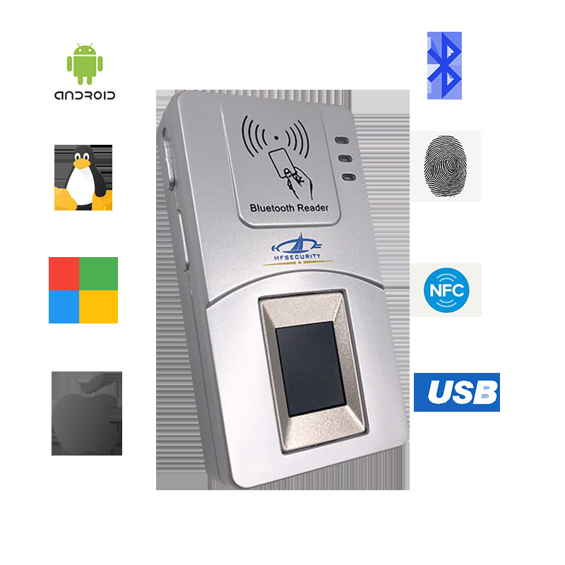 Best ODM Manufacturer Android NFC Programable Waterproof Biometric Fingerprint Scanner For School Time Attendance HF7000 wholesale