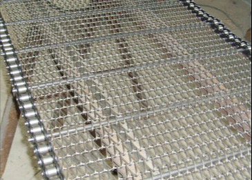 China Stainless Steel Honeycomb Conveyor Belt / Flat Wire Mesh Belt on sale