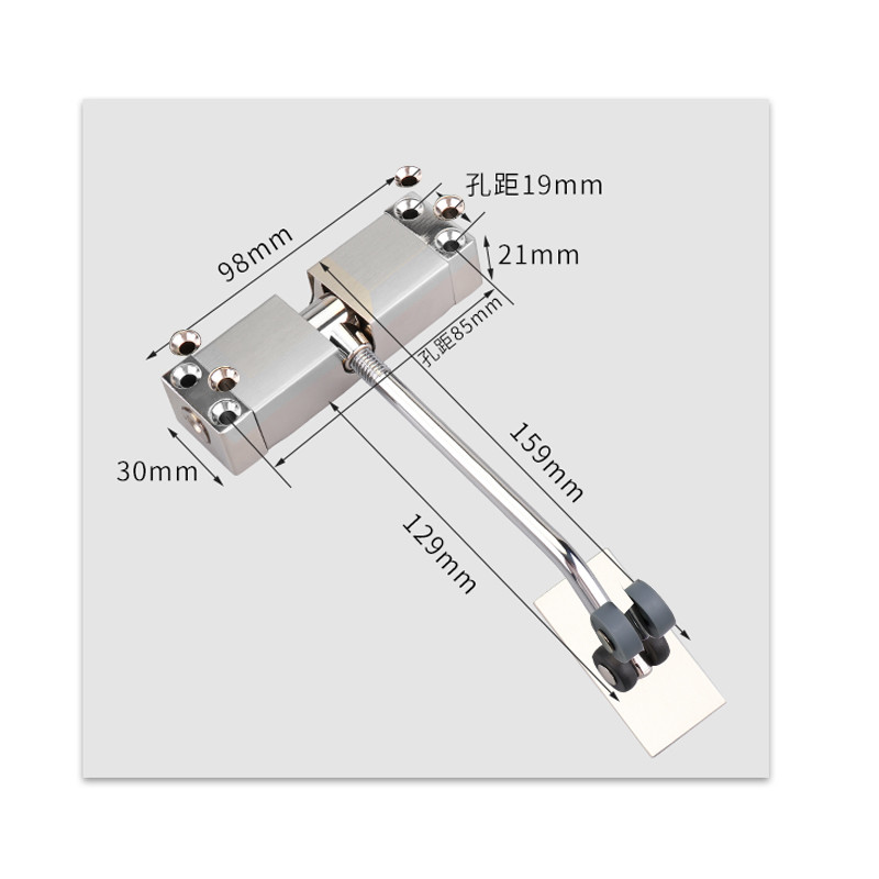 China Automatic Sliding Aluminum Door Closer Adjustable 25-65kg Apply Weight 175 Degrees on sale