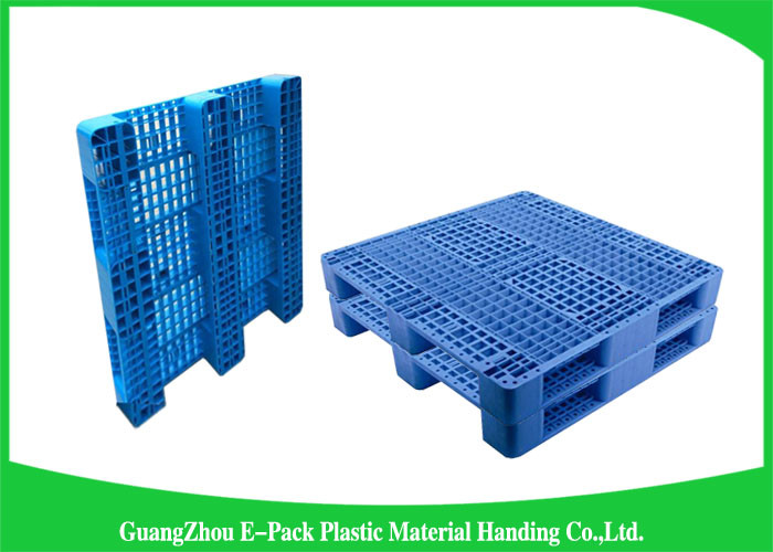 China Single Faced Steel Reinforced Rackable Plastic Pallets 1300*1100*160mm on sale