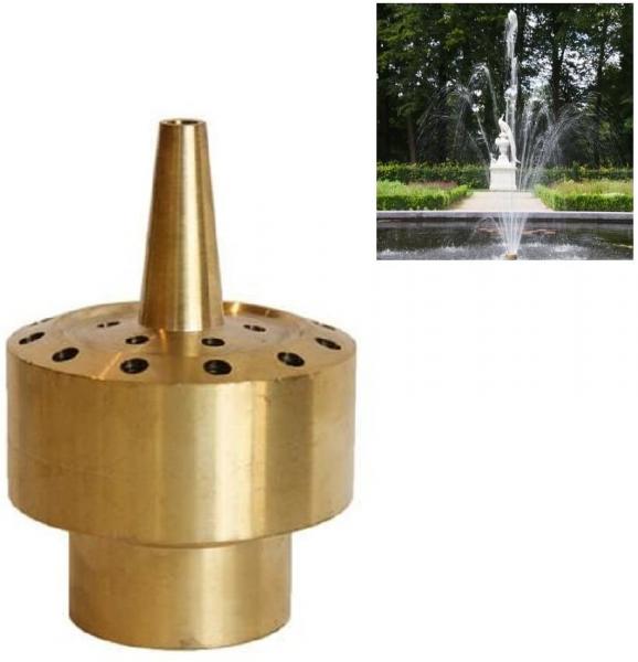 Cheap 1.5" Fully Brass Blossom 3 Tiers Water Fountain Nozzle Jet Water Pond Sprilker for sale