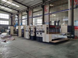 China Cardboard Corrugated Box Manufacturing Machine Printing Gluign Equipment on sale