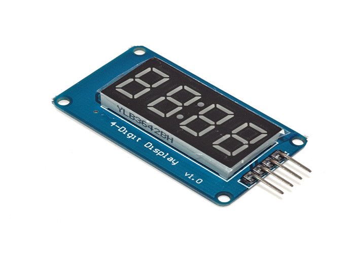 China Four Bits LED Clock Display 4 Pins 42 * 24 * 12mm Level Control Interface  on sale