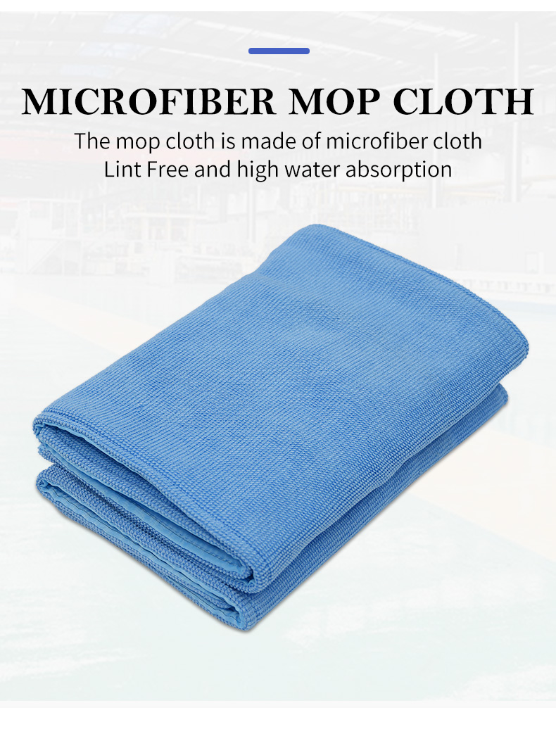 Cleanroom Flat Microfiber Mop Cloth Antistatic Industrial ESD For Cleaning