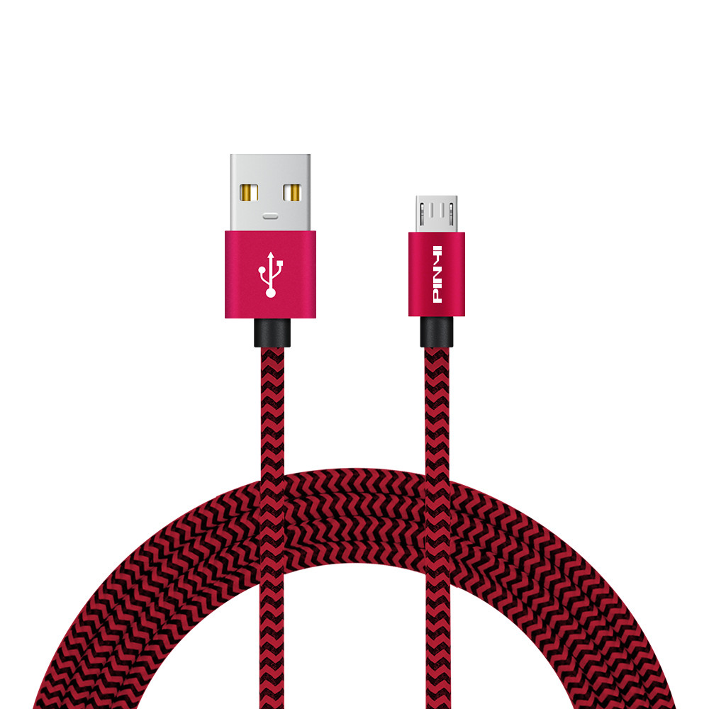 Cheap 5V 2.1A 3FT Micro USB Cables 1M 1.5M Red Gold Connector USB To Micro Line for sale