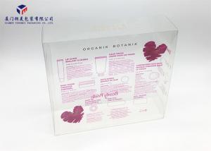Best Light Weight Plastic Retail Boxes , Clear Plastic Gift Boxes Gold Hot Stamping wholesale