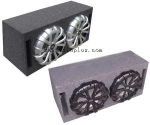 China ABS Plastic Grill Dual Car Subwoofer Enclosure 18mm MDF Enclosure on sale