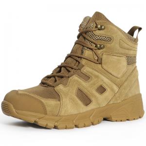 China Outdoor Mountaineering Tiger Wolf Combat Boots Mid-Top Black Tactical Boots on sale
