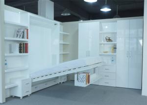 China White Glossy Color Murphy Wall Bed Folding Wall Bed For Small Living Space on sale