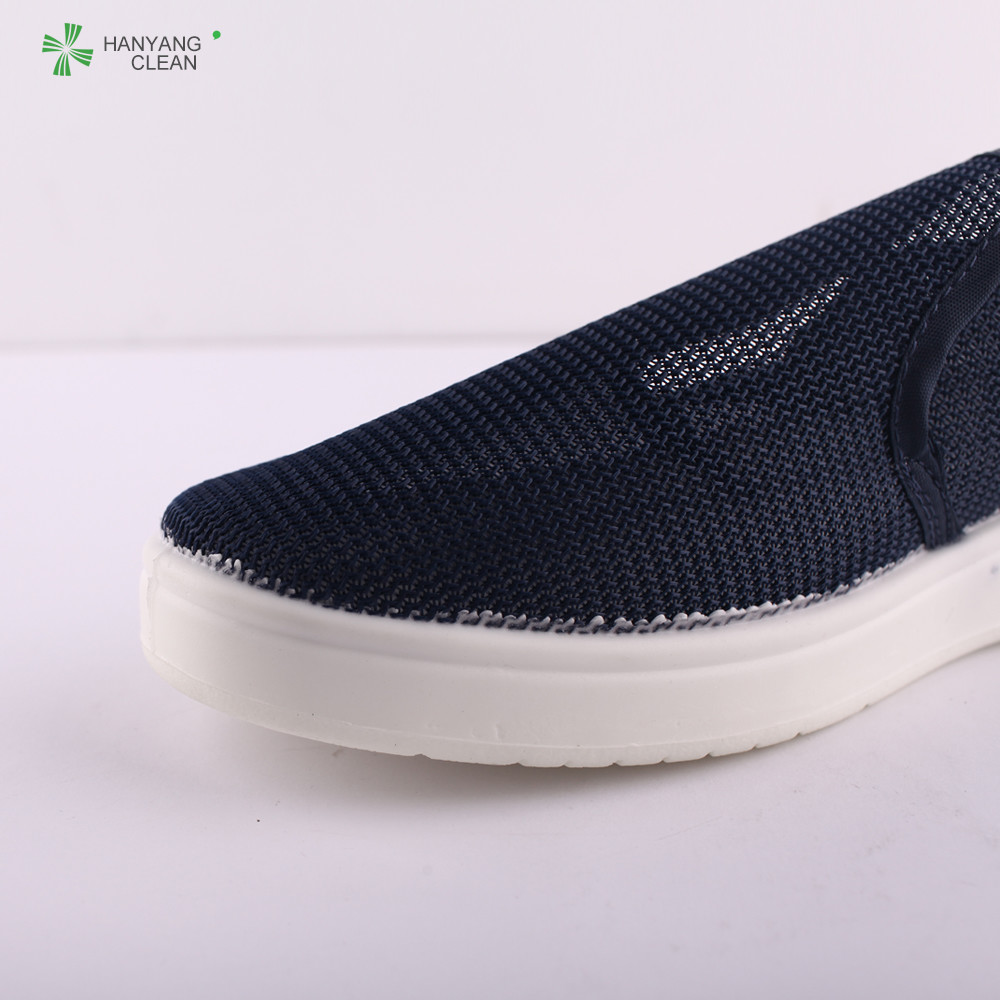 China Anti Slip Anti Static Shoes Full Mesh Hole Fabric Working Footwear For Workshop on sale