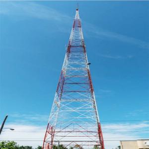 Best 80m Galvanized Telecom Angle Steel Q235 4 Legged Tower wholesale