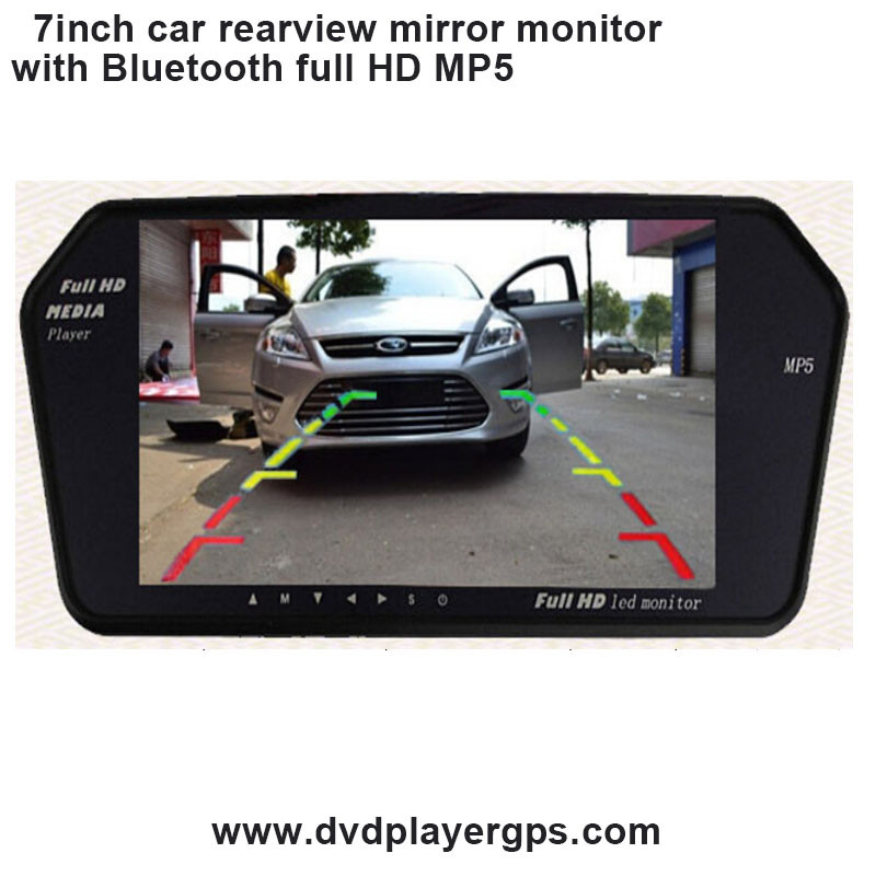 Best 1080P dual camera Car DVR rearview mirror camera 7.0&quot; with Bluetooth and MP5 wholesale