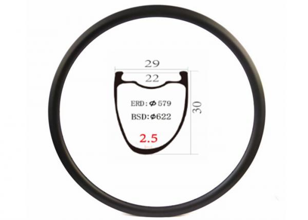 Cheap OEM Chinese Carbon Rim Supplier 29mm Width 30mm Height Offset Carbon Bicycle Rim for sale