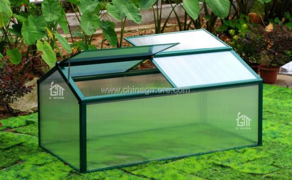Cheap Aluminum Greenhouse-Cold Frame Series-130X 70X62CM-Green color for sale