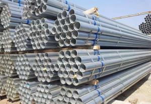 China 5.0mm Galvanized Welded Steel Pipe Hot Dip Round 600g / M2 on sale