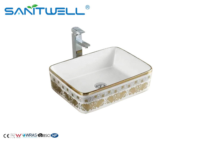 China Elegant Wall Mounted Ceramic Art Basin Special Design For Cabinet AB8025H on sale