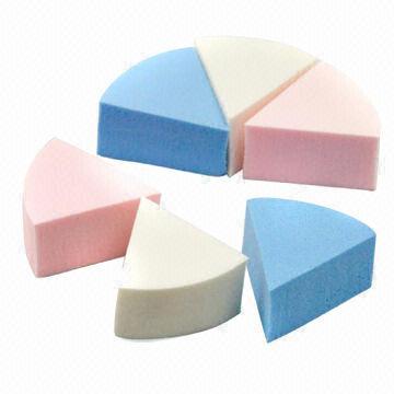 Buy cheap 6-piece Cosmetic Puff/Sponge Set, Measures 8x8x2cm from wholesalers