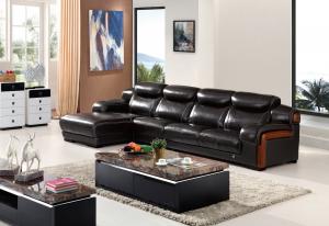China modern home genuine leather corner sofa living room sofa furniture on sale