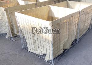 China Mil 3 Hot Dipped Galvanized 1.0x1.0x10m Hesco Bastion Barrier on sale