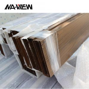 China High Quality Wood Finish Fashion Extruded Aluminum Beam Baffle False Ceiling Panels System on sale