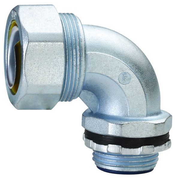 Best Plum Type Flexible Conduit Fittings 90 Degree Angle Liquid Tight Connector wholesale