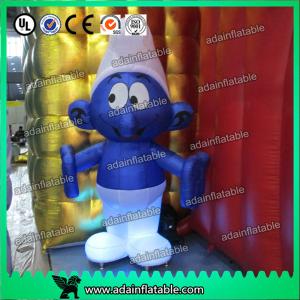 Best 2M -20M Custom Oxford cloth Inflatable Smurfs With LED Light wholesale