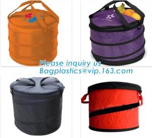 Best High quality Insulated Commercial Food Delivery Bag with Side Pockets Thick Insulation Cooler Bag,Chinese factory hot sa wholesale