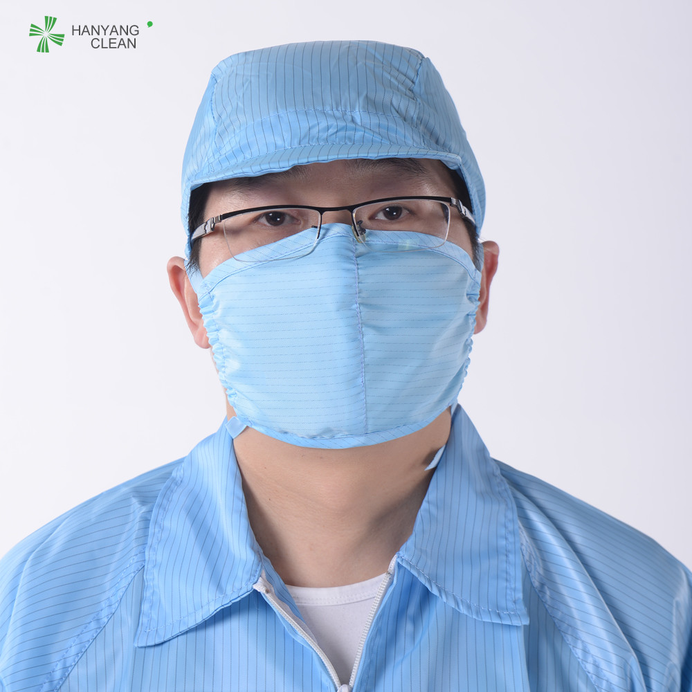 Best Anti Static ESD Cleanroom strap Face Mask with adjustable stoppers folding safety mouth nose wholesale