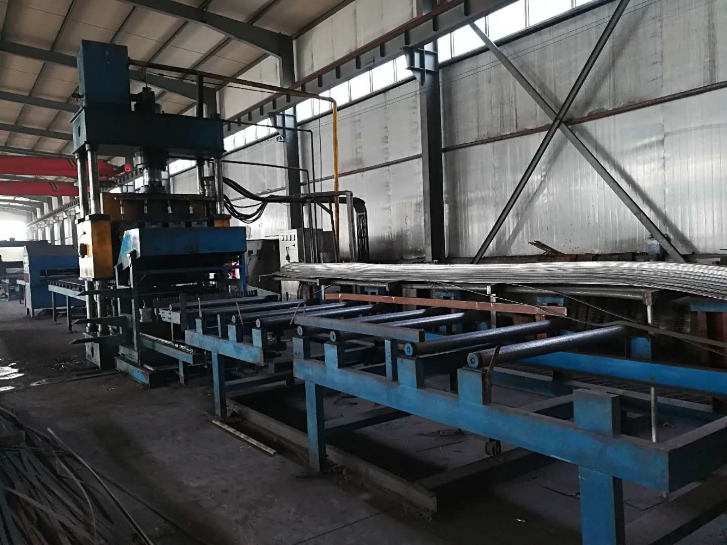 China 6m Cross Bar CNC 50mm Steel Grating Welding Machine , Steel Plate Welding Machine on sale