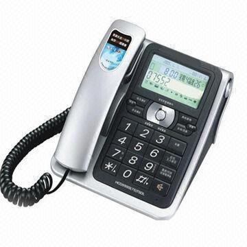China Answering Machine Caller ID Phone with Maximum 4G SD Card Memory and 64 Hours Recording Time on sale