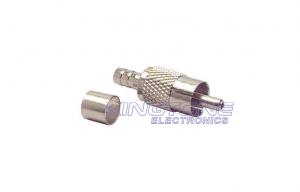 China Female RCA Coaxial Cable Connectors with Panel Mount Jack Crimp Plugs for 75 Coax on sale