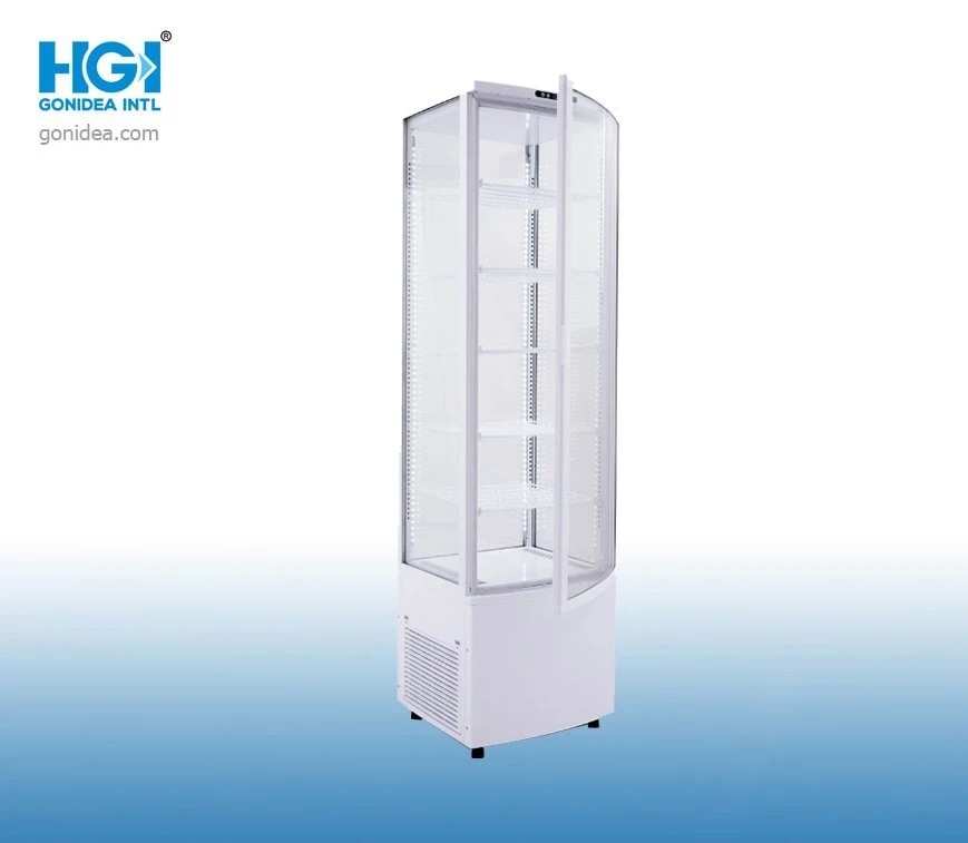 Cheap 238L Counter Top Glass Display Fridge Floor Standing Commercial for sale