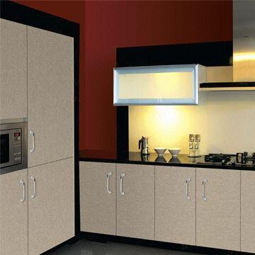 Cheap 19mm Acrylic MDF Door/MFC HMR Kitchen Cabinet with 120 to 150mm Adjustable Feet  for sale