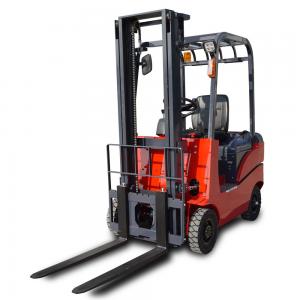 China CE 2000kg Adjustable Four Wheel Manual Battery Operated Forklift on sale
