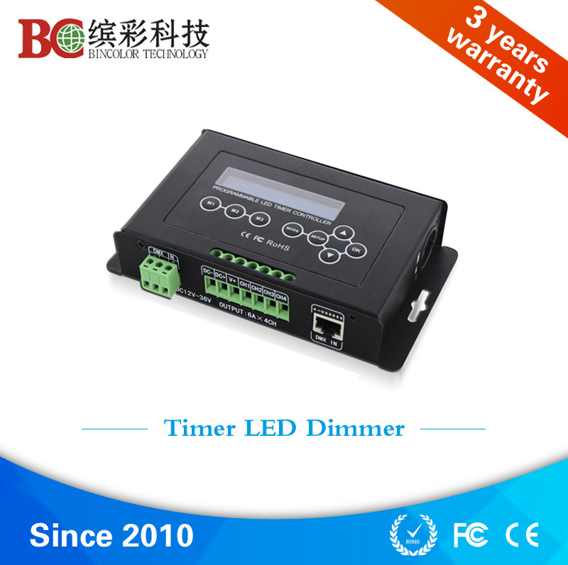 China 6A * 4 channels LED aquarium light controller DC 12V 36V programmable led plant light dimmer controller on sale