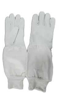 Best Comfort  Beekeeping Gloves , Goatskin Bee Keeper Costume White Color wholesale
