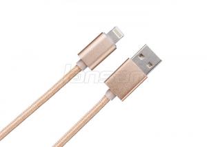 China 1m Nylon Insulated Micro USB Charging Cable , USB Data Sync Cable For Android Mobile on sale