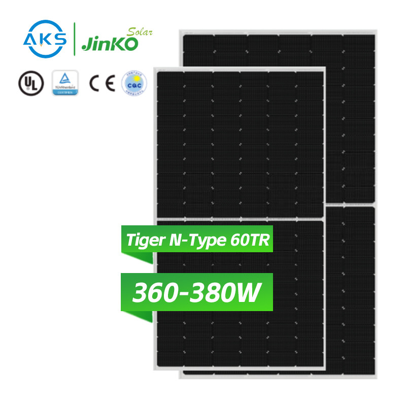 China AKS Jinko Tiger N-type 60tr Solar Panel 360W 365W 370W 375W 380W Solar Panel Painel Solar Jinko Solar PV Module on sale